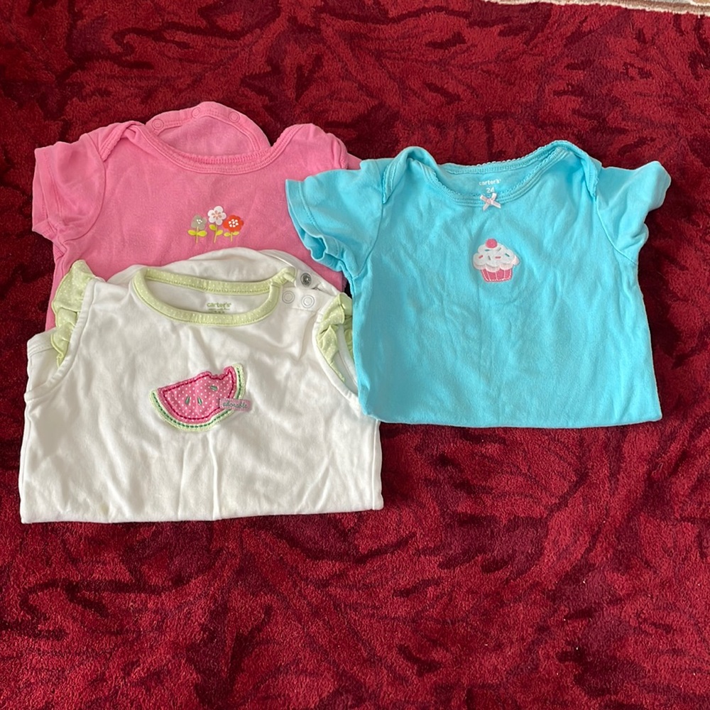 Bundle of 3 Carters onesies